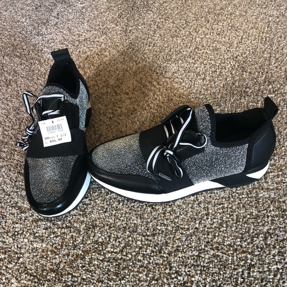 Brash Shoes - NWT Sz 7.5 black, white, silver Brash sneakers